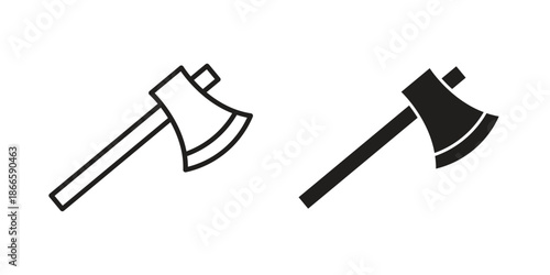 Axe icons or logo isolated sign symbol vector illustration - high quality black style vector icons
