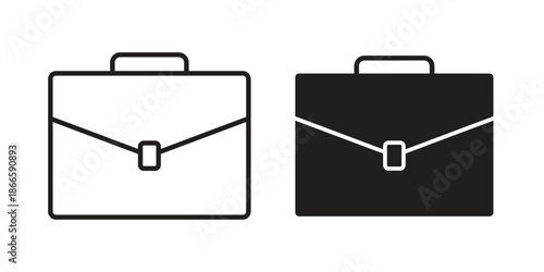Briefcase icons or logo isolated sign symbol vector illustration - high quality black style vector icons