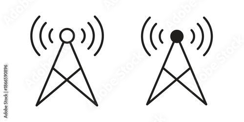 Broadcast icons or logo isolated sign symbol vector illustration - high quality black style vector icons