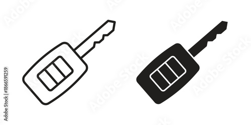 Car key icons or logo isolated sign symbol vector illustration - high quality black style vector icons