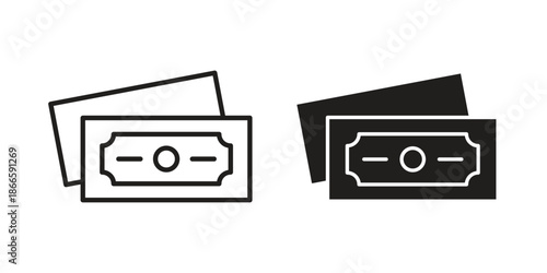 Cash icons or logo isolated sign symbol vector illustration - high quality black style vector icons