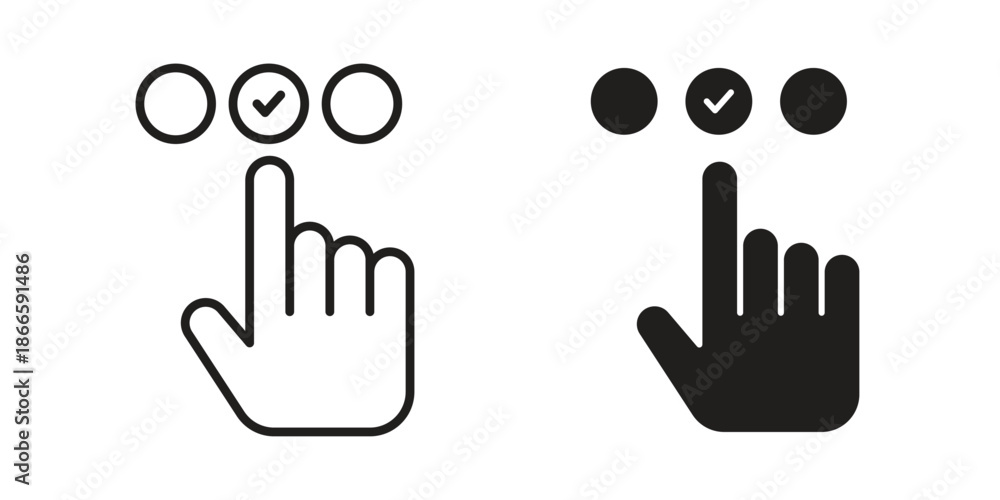 Fototapeta premium Choice icons or logo isolated sign symbol vector illustration - high quality black style vector icons