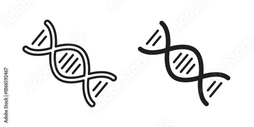 DNA icons or logo isolated sign symbol vector illustration - high quality black style vector icons