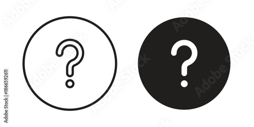 Doubts button icons or logo isolated sign symbol vector illustration - high quality black style vector icons