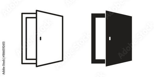 Door icons or logo isolated sign symbol vector illustration - high quality black style vector icons