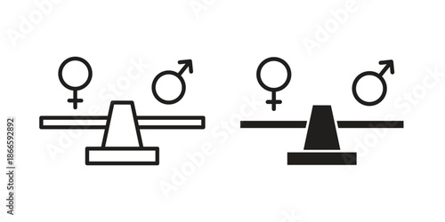 Equality icons or logo isolated sign symbol vector illustration - high quality black style vector icons