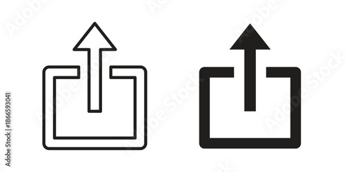 Export icons or logo isolated sign symbol vector illustration - high quality black style vector icons