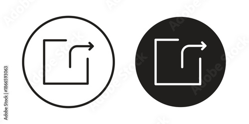 Export icons or logo isolated sign symbol vector illustration - high quality black style vector icons