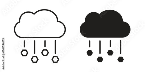 Hail icons or logo isolated sign symbol vector illustration - high quality black style vector icons