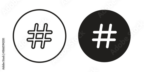 Hashtag icons or logo isolated sign symbol vector illustration - high quality black style vector icons