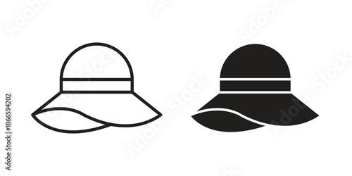Hat icons or logo isolated sign symbol vector illustration - high quality black style vector icons