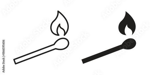 Matches icons or logo isolated sign symbol vector illustration - high quality black style vector icons