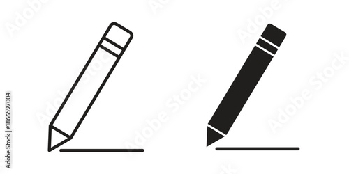 Pencil icons or logo isolated sign symbol vector illustration - high quality black style vector icons