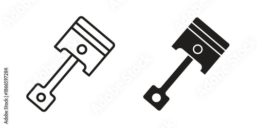Piston icons or logo isolated sign symbol vector illustration - high quality black style vector icons