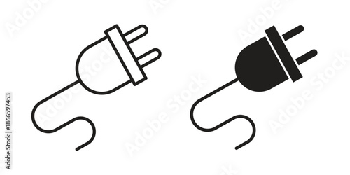 Plug icons or logo isolated sign symbol vector illustration - high quality black style vector icons