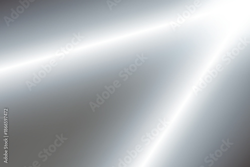 Silver mirror surface with chrome gradient and metallic sheen. Elegant reflective background with subtle light effects and glossy texture for premium design projects. Vector illustration.