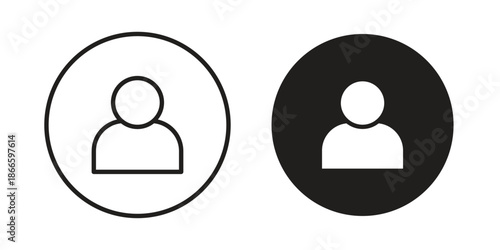 Profile icons or logo isolated sign symbol vector illustration - high quality black style vector icons
