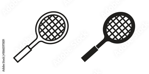 Racket icons or logo isolated sign symbol vector illustration - high quality black style vector icons