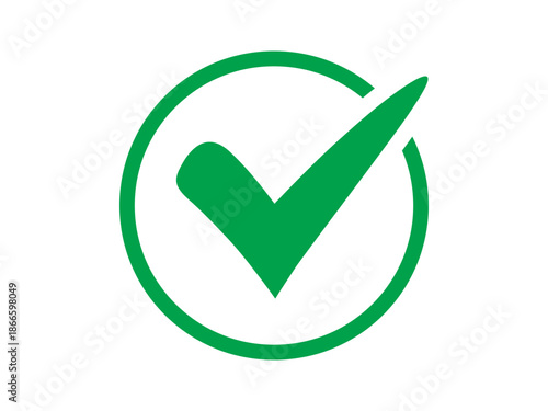 Check Icon, Green Tick, Approval, OK and Confirmation Symbol