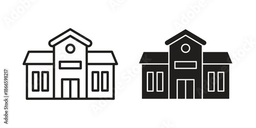 school icons or logo isolated sign symbol vector illustration - high quality black style vector icons