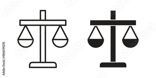 Scale icons or logo isolated sign symbol vector illustration - high quality black style vector icons