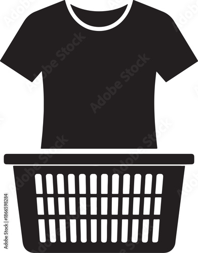 Black T- Shirt Hanging Over a Drying Rack with Ventilation Holes also transparent background t-shirt