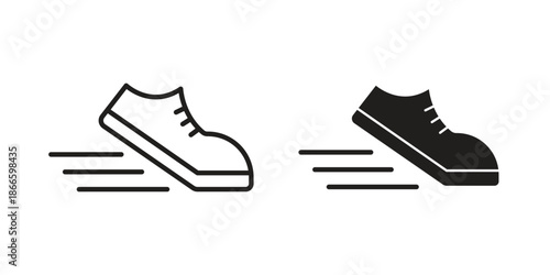 Shoes icons or logo isolated sign symbol vector illustration - high quality black style vector icons
