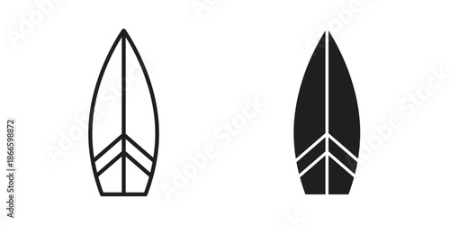 Surf board icons or logo isolated sign symbol vector illustration - high quality black style vector icons