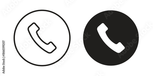 Telephone icons or logo isolated sign symbol vector illustration - high quality black style vector icons