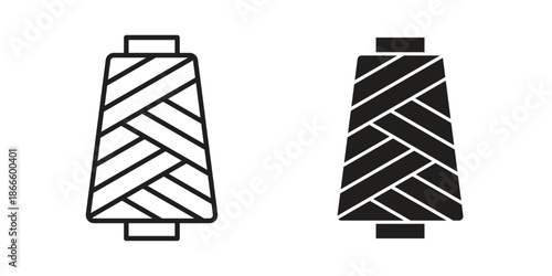 Yarn icons or logo isolated sign symbol vector illustration - high quality black style vector icons