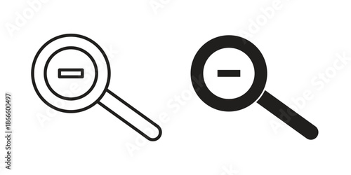 Zoom out icons or logo isolated sign symbol vector illustration - high quality black style vector icons