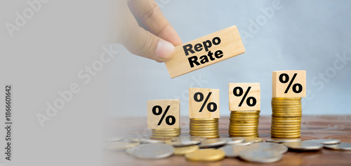 repo rate percentage hike concept