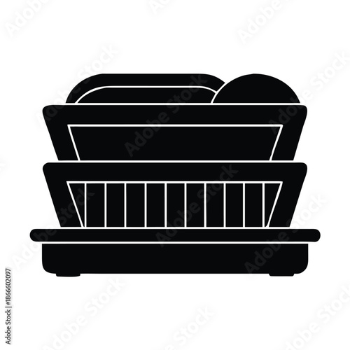 Burger Stack Icon Delicious Fastfood Meal Restaurant