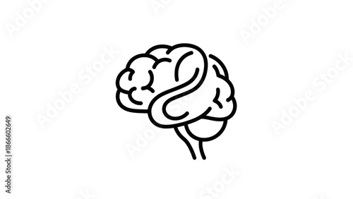 Human Brain Outline Icon