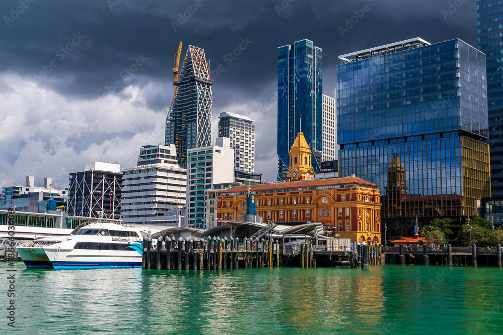 Fototapeta premium Auckland Ferry Terminal Historic Building, New Zealand