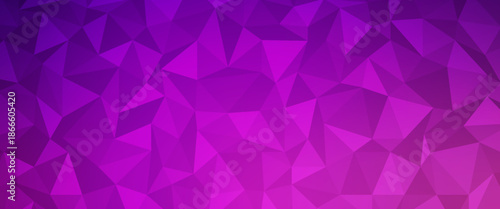 Dark Purple vector shining triangular background. Creative geometric illustration in Origami style with gradient. A new texture for your design.