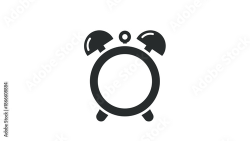 Alarm Clock Icon Time Management Wake Up Call Schedule Reminder.