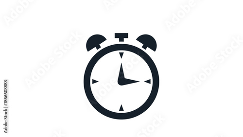 Alarm Clock Icon - Time Management Schedule Reminder Wake Up.
