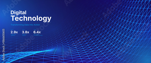 Big Data Flow With Glowing Particle Waves On Dark Background. Abstract AI Neural Network And Digital Communication Concept. Futuristic Tech Design. Vector Illustration.