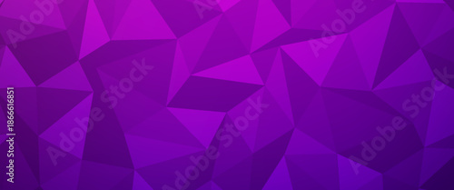 Dark Purple vector shining triangular background. Creative geometric illustration in Origami style with gradient. A new texture for your design.