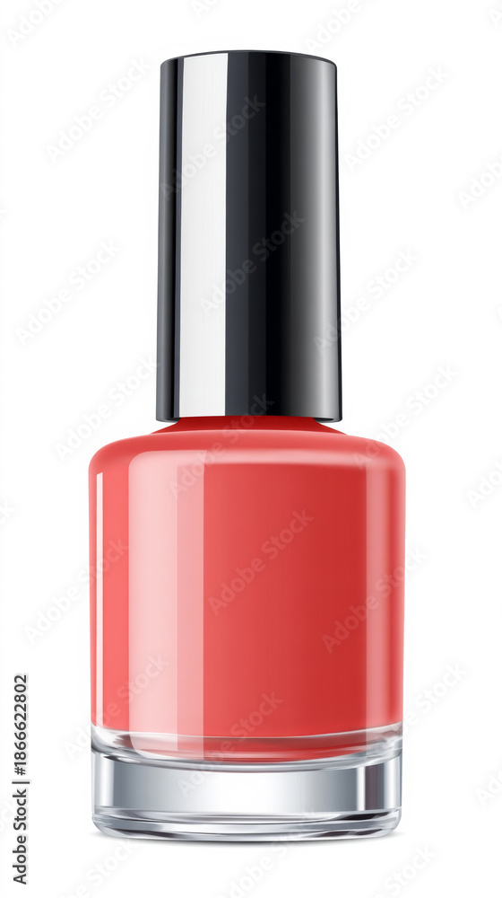 Obraz premium Vibrant nail polish bottle for manicure and beauty cosmetic design