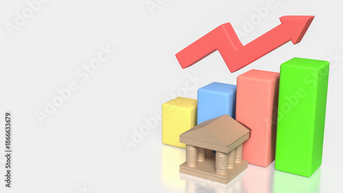 Financial Growth Concept with Colorful Bar Chart and Upward Arrow 3d render. Free Download Financial Growth Concept with Colorful Bar Chart and Upward Arrow 3d render. - GFXLoad
