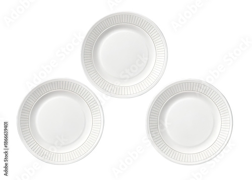 paper-plates on a isolated transparent background	