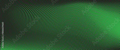 Dark blue halftone dotted abstract background, big data pattern, technology or futuristic visualization, waveform dot texture, music backdrop.