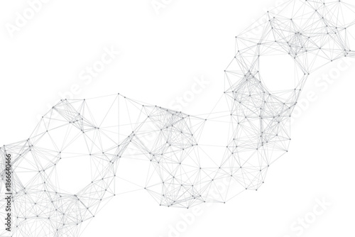 Abstract Plexus mesh geometric background. Dots connected by lines. Technology abstract background. Minimalist mesh backdrop. Abstract polygonal shape.