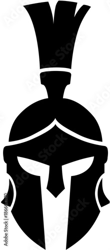 Medieval Armor Helmet Silhouette Vector