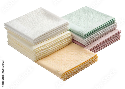 napkins on a isolated transparent background	