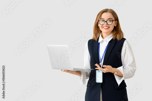 Female business consultant ...