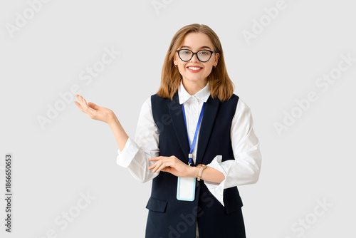 Female business consultant ...