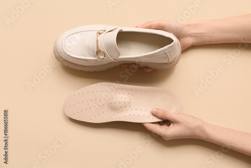 Woman with orthopedic insol...